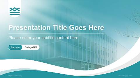 Shigakkan University Lecture Sharing and Networking Event PPT Template