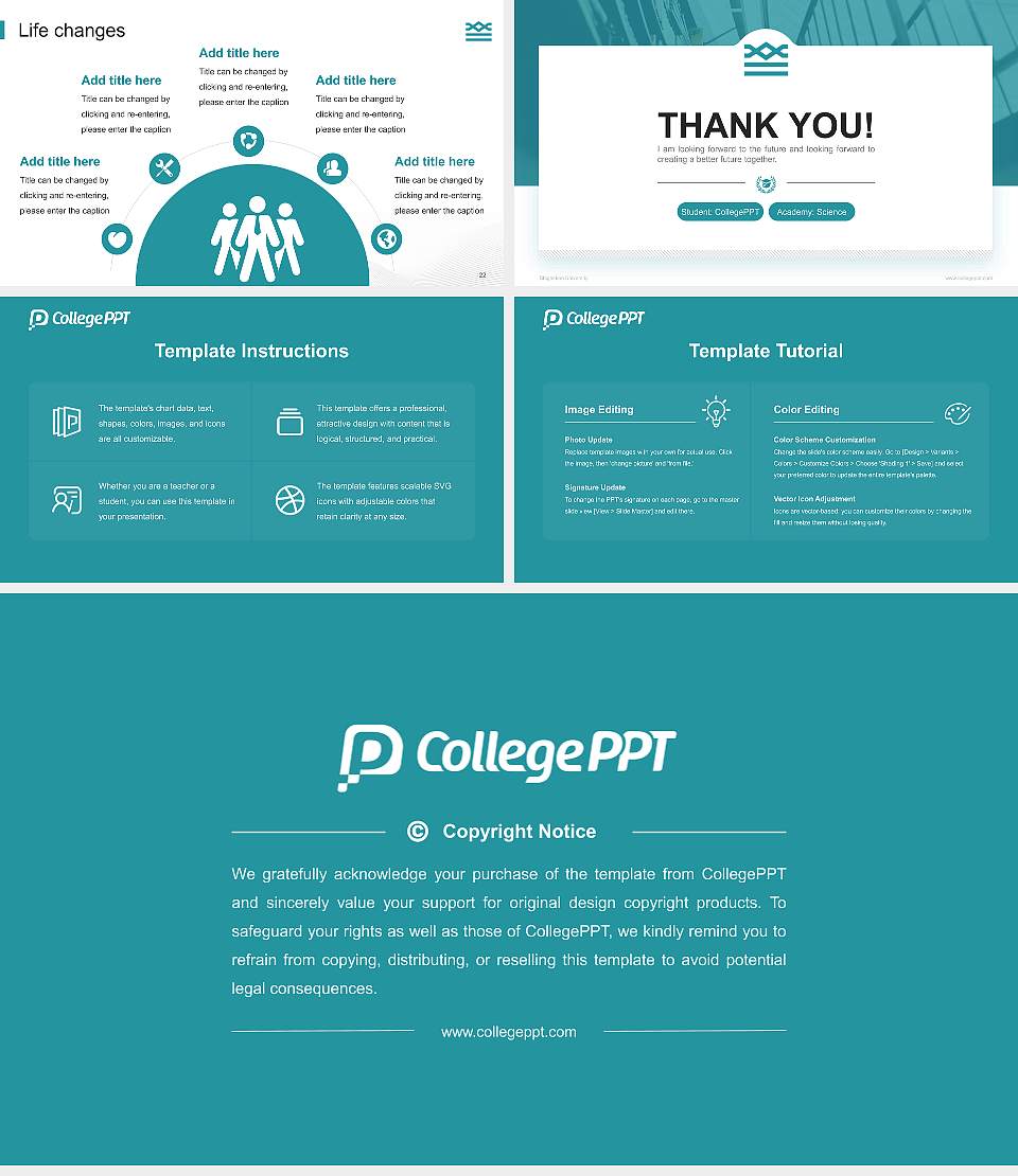 Shigakkan University National Scholarship Defense PPT Template16:9 ratio PPT effect preview image4