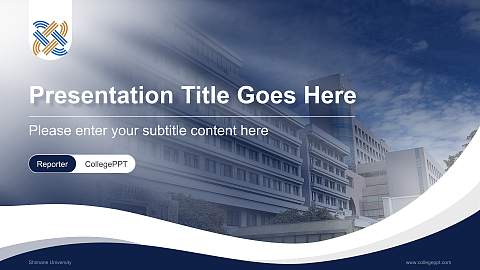 Shimane University Lecture Sharing and Networking Event PPT Template