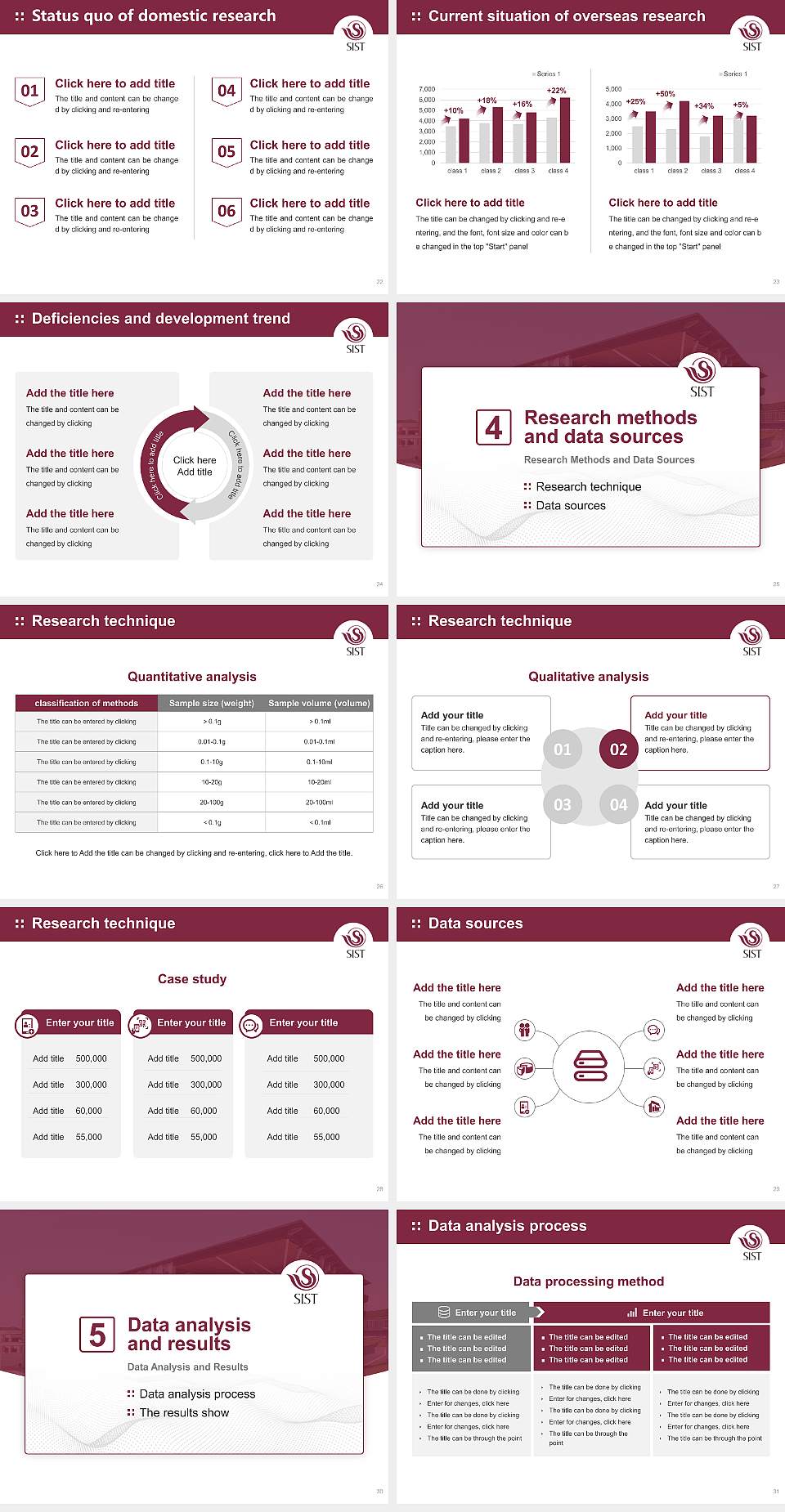 Shizuoka Institute of Science and Technology Graduation Thesis Defense PPT Template4:3 ratio PPT effect preview image4