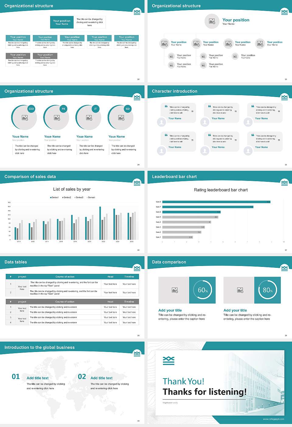 Shigakkan University Academic Presentation/Research Findings Report PPT Template16:9 ratio PPT effect preview image4