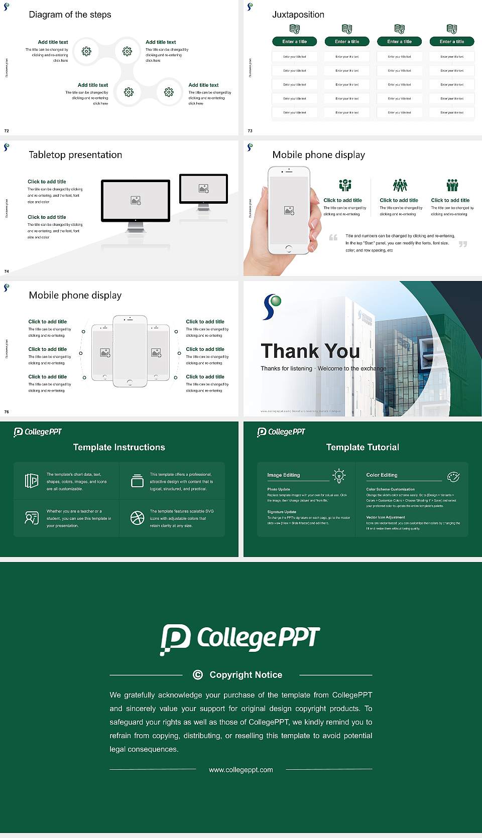 Senshu University Kanda Campus Competition/Entrepreneurship Contest PPT Template16:9 ratio PPT effect preview image9