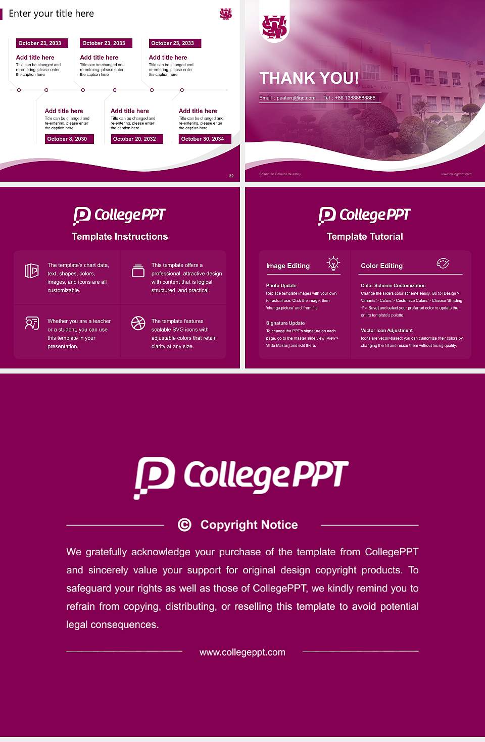 Seinan Jo Gakuin University Lecture Sharing and Networking Event PPT Template4:3 ratio PPT effect preview image4