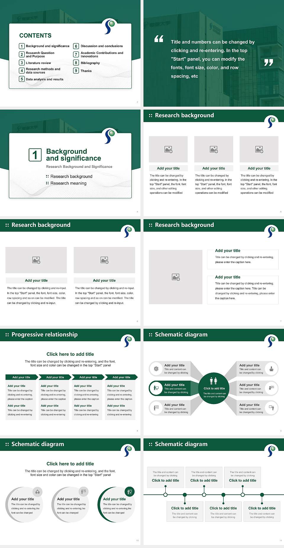 Senshu University Kanda Campus Graduation Thesis Defense PPT Template4:3 ratio PPT effect preview image2