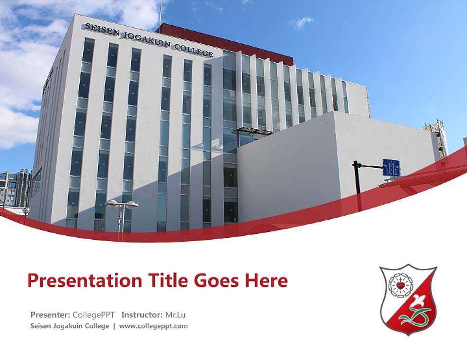 Seisen Jogakuin College Course/Courseware Creation PPT Template4:3 ratio PPT effect preview image5