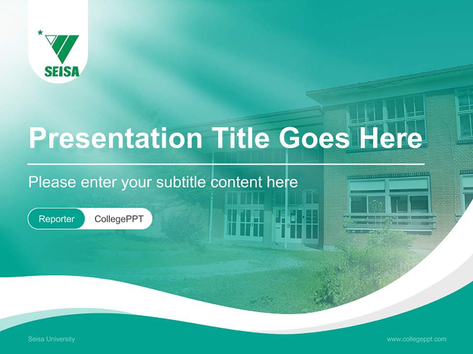 Seisa University Lecture Sharing and Networking Event PPT Template4:3 ratio PPT effect preview image4