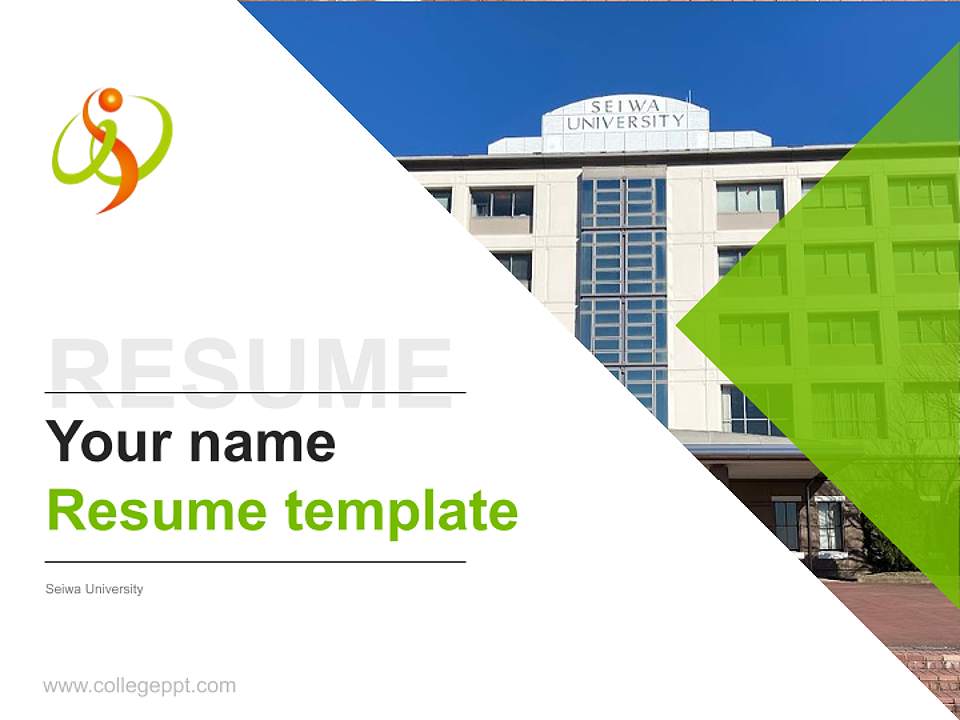 Seiwa University Resume PPT Template4:3 ratio PPT effect preview image5