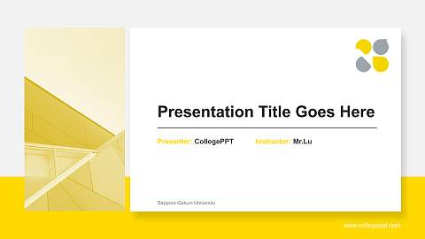 Sapporo Gakuin University General PPT Template