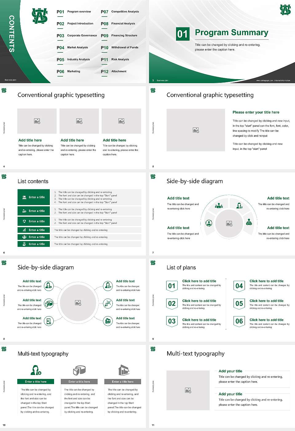 Seinan Gakuin University Competition/Entrepreneurship Contest PPT Template16:9 ratio PPT effect preview image2