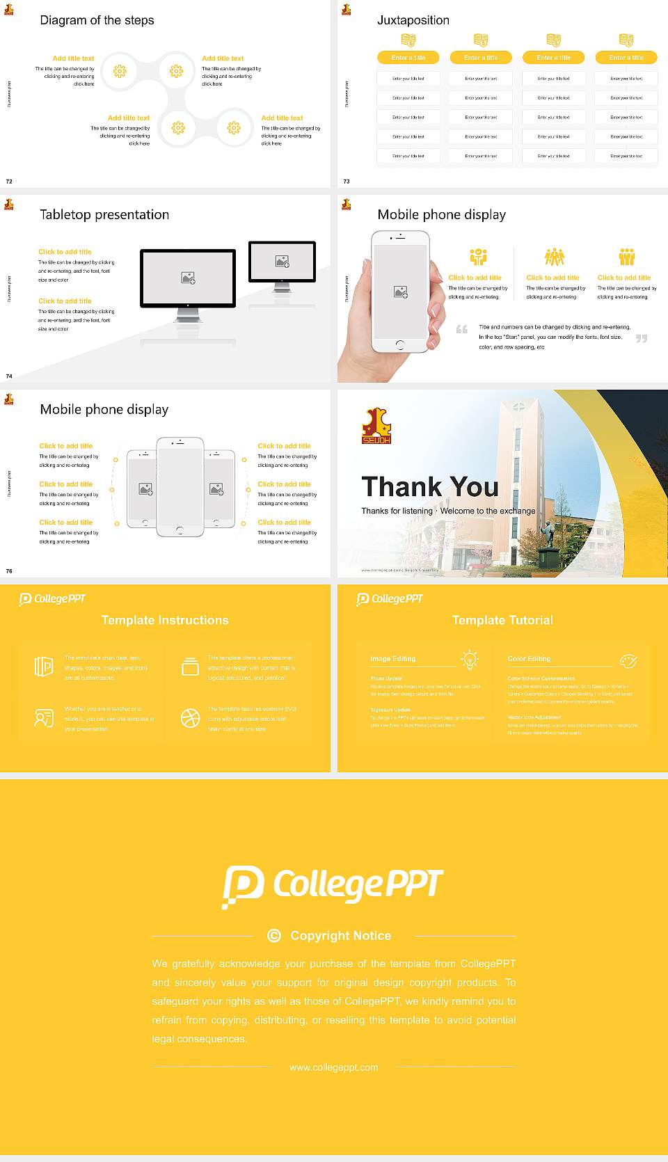 Seijoh University Competition/Entrepreneurship Contest PPT Template16:9 ratio PPT effect preview image9