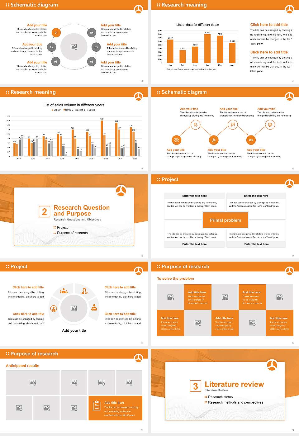Shiseikan University Graduation Thesis Defense PPT Template16:9 ratio PPT effect preview image3