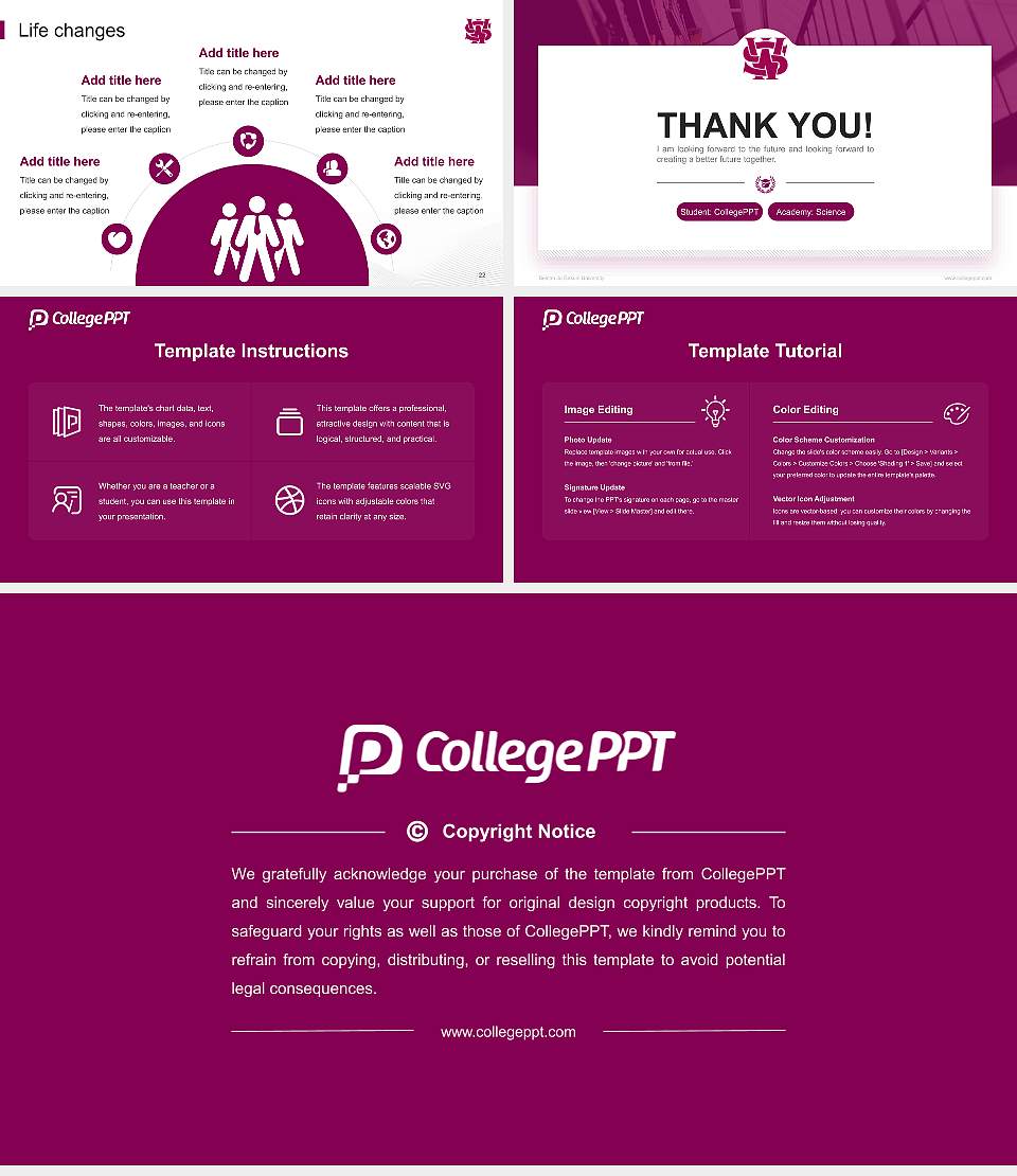 Seinan Jo Gakuin University National Scholarship Defense PPT Template16:9 ratio PPT effect preview image4