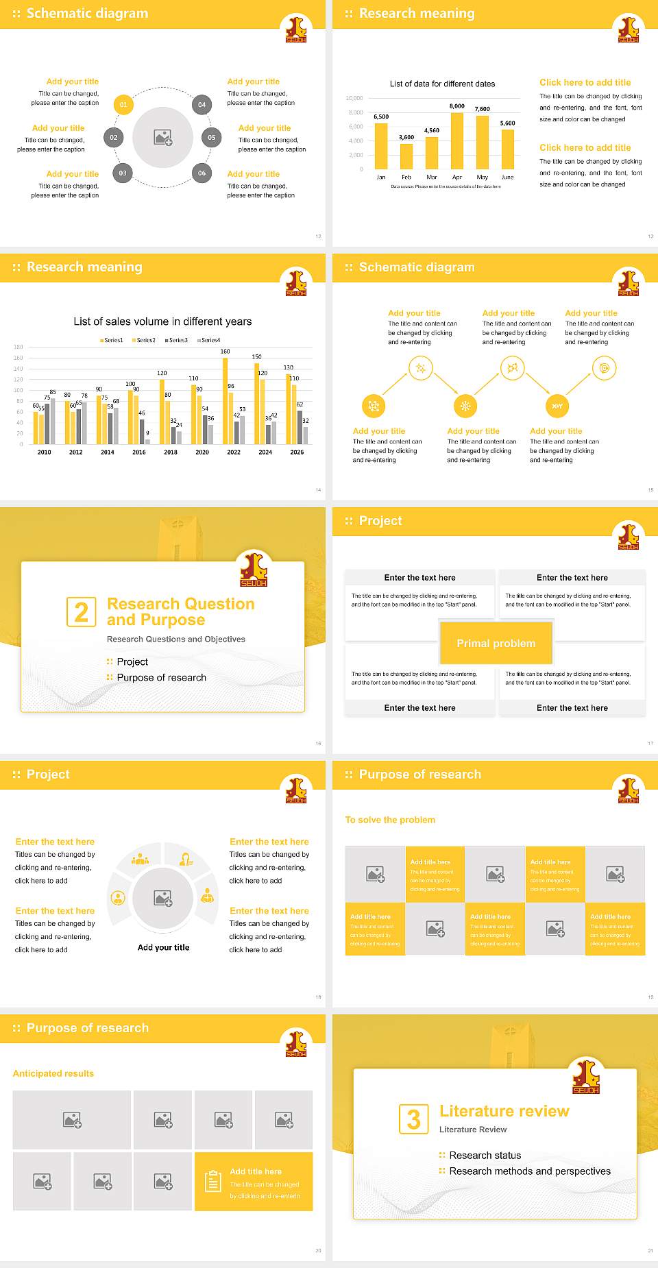 Seijoh University Graduation Thesis Defense PPT Template4:3 ratio PPT effect preview image3