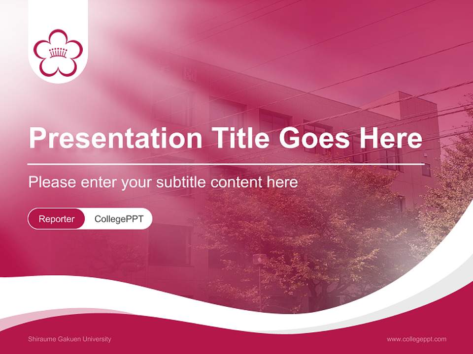 Shiraume Gakuen University Lecture Sharing and Networking Event PPT Template4:3 ratio PPT effect preview image4