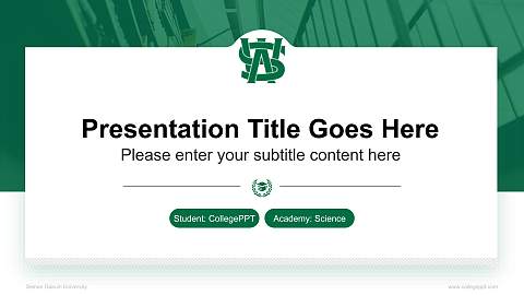 Seinan Gakuin University National Scholarship Defense PPT Template