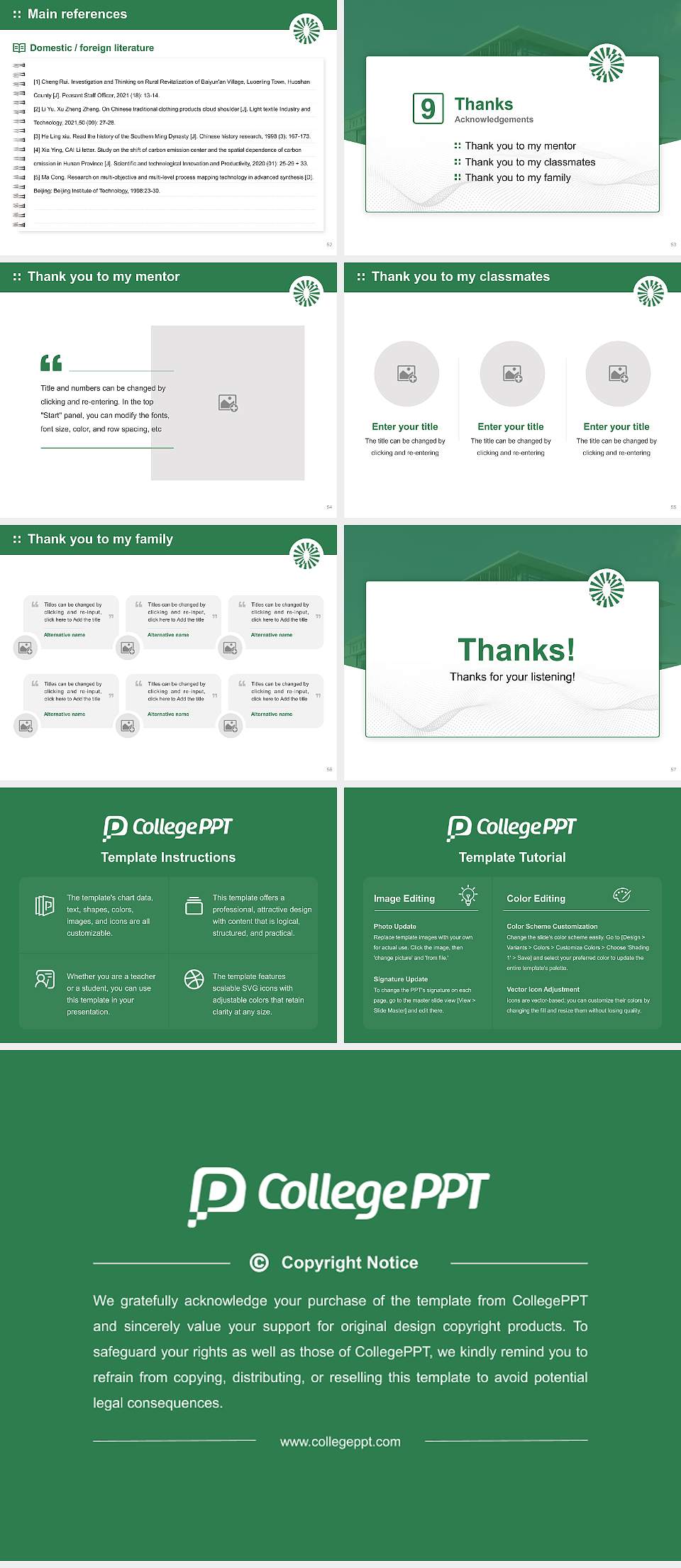 Shizuoka Professional University of Agriculture Graduation Thesis Defense PPT Template4:3 ratio PPT effect preview image7