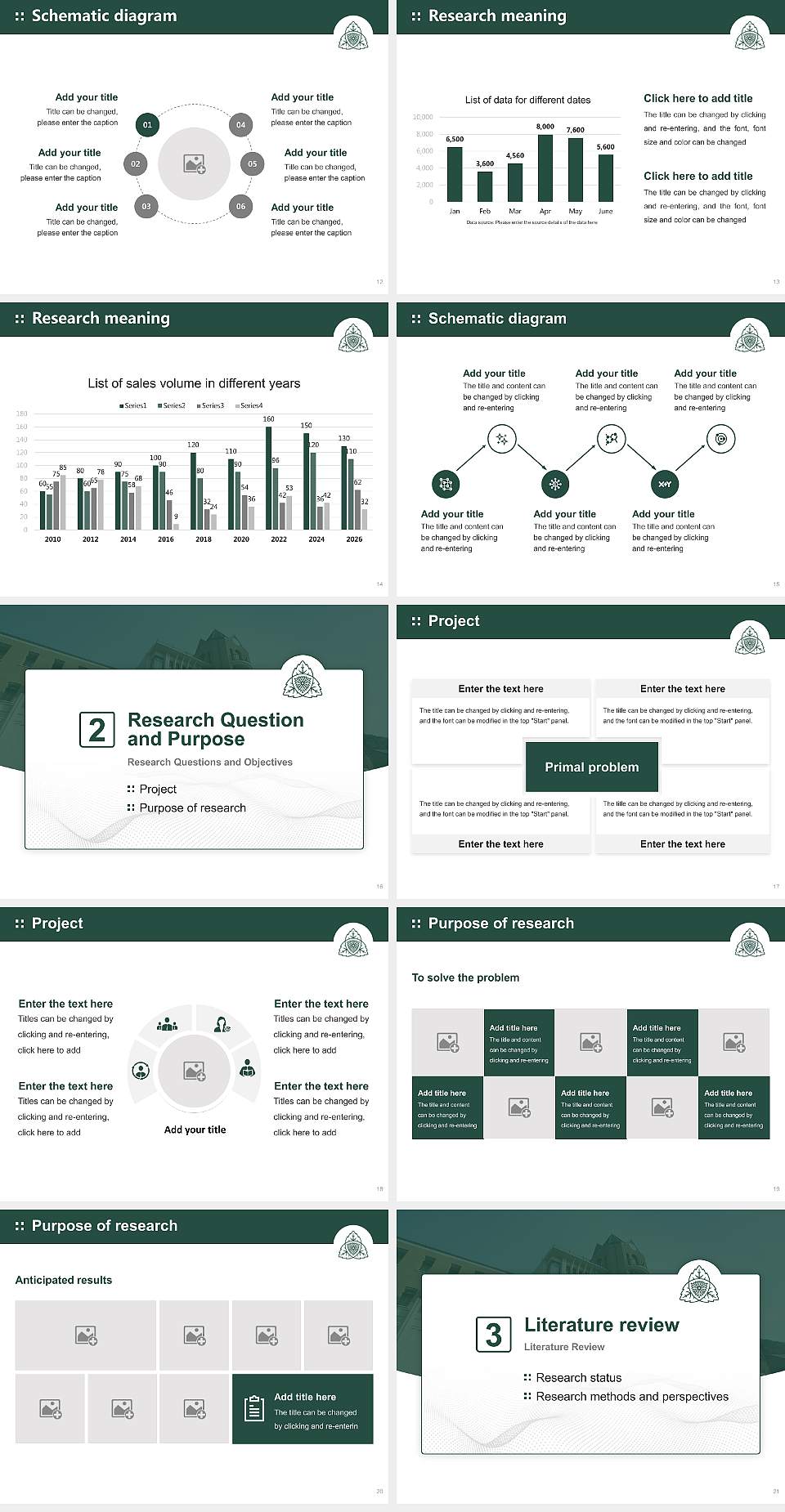 Shijonawate Gakuen University Graduation Thesis Defense PPT Template4:3 ratio PPT effect preview image3