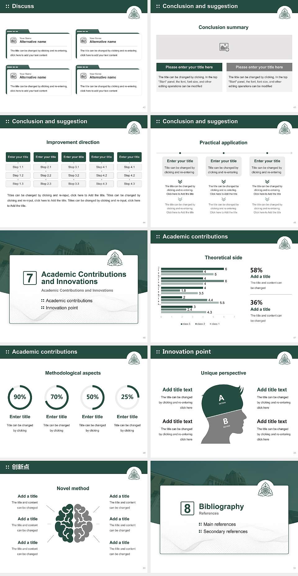 Shijonawate Gakuen University Graduation Thesis Defense PPT Template4:3 ratio PPT effect preview image6