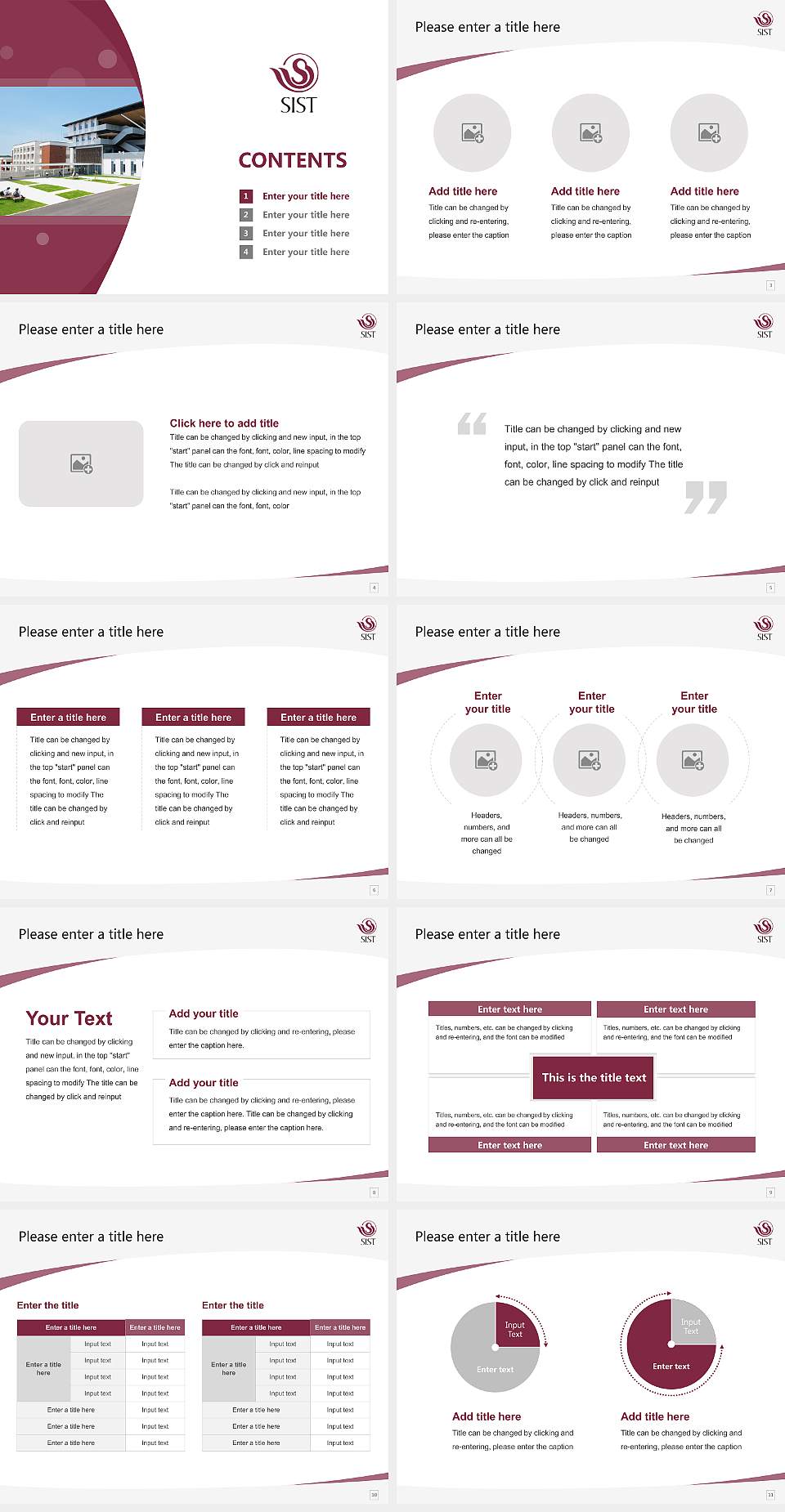 Shizuoka Institute of Science and Technology Course/Courseware Creation PPT Template4:3 ratio PPT effect preview image2