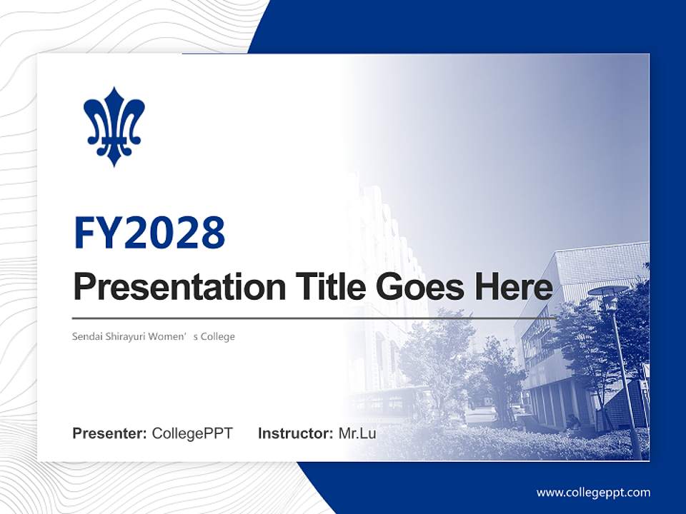 Sendai Shirayuri Women’s College Academic Presentation/Research Findings Report PPT Template4:3 ratio PPT effect preview image5