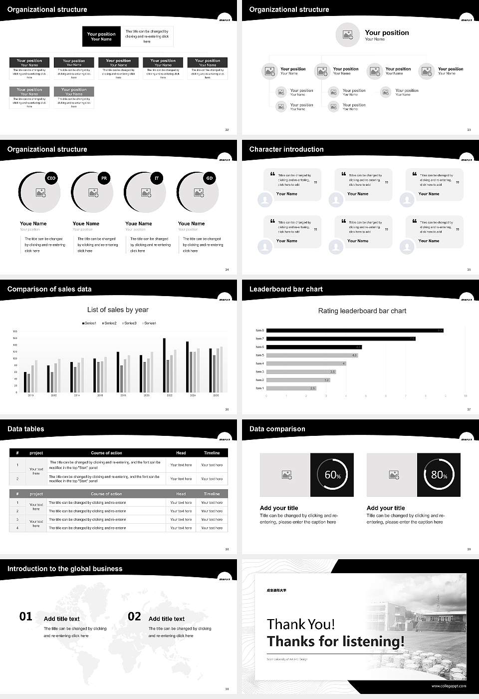 Seian University of Art And Design Academic Presentation/Research Findings Report PPT Template16:9 ratio PPT effect preview image4