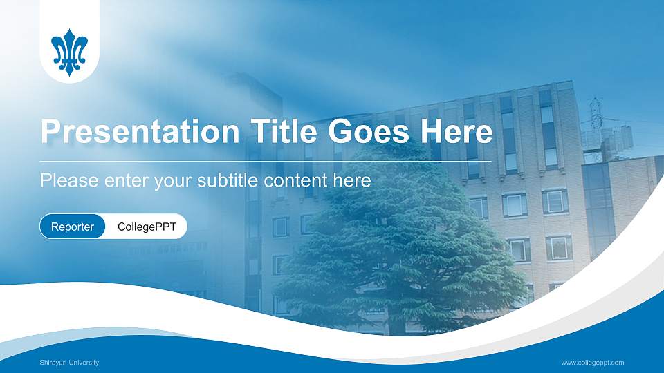 Shirayuri University Lecture Sharing and Networking Event PPT Template16:9 ratio PPT effect preview image