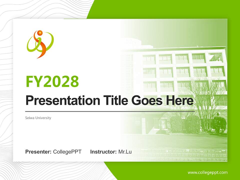 Seiwa University Academic Presentation/Research Findings Report PPT Template4:3 ratio PPT effect preview image5