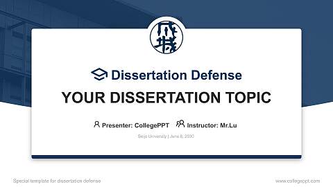 Seijo University Graduation Thesis Defense PPT Template
