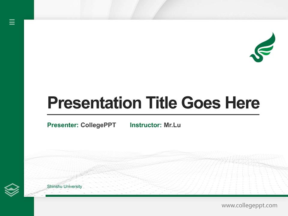 Shinshu University Thesis Proposal/Graduation Defense PPT Template4:3 ratio PPT effect preview image5