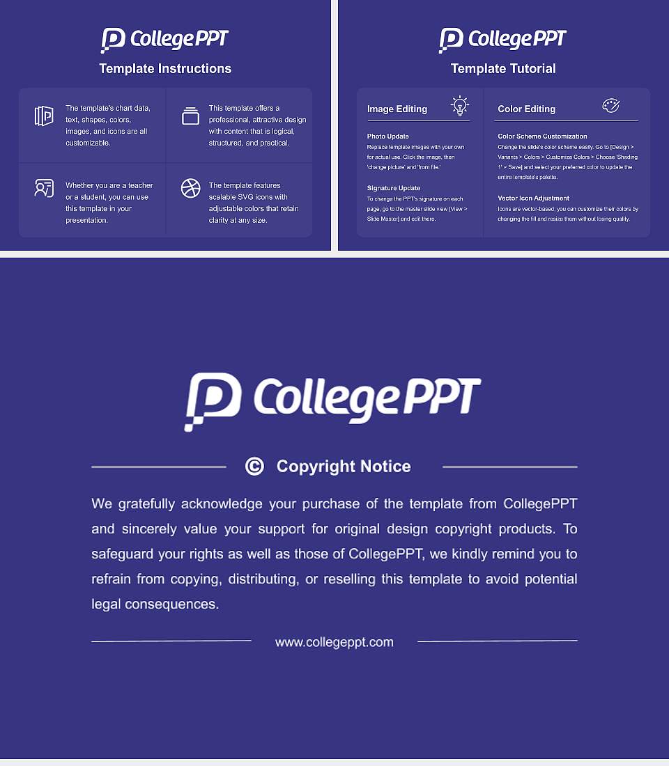Senri Kinran University Academic Presentation/Research Findings Report PPT Template4:3 ratio PPT effect preview image5