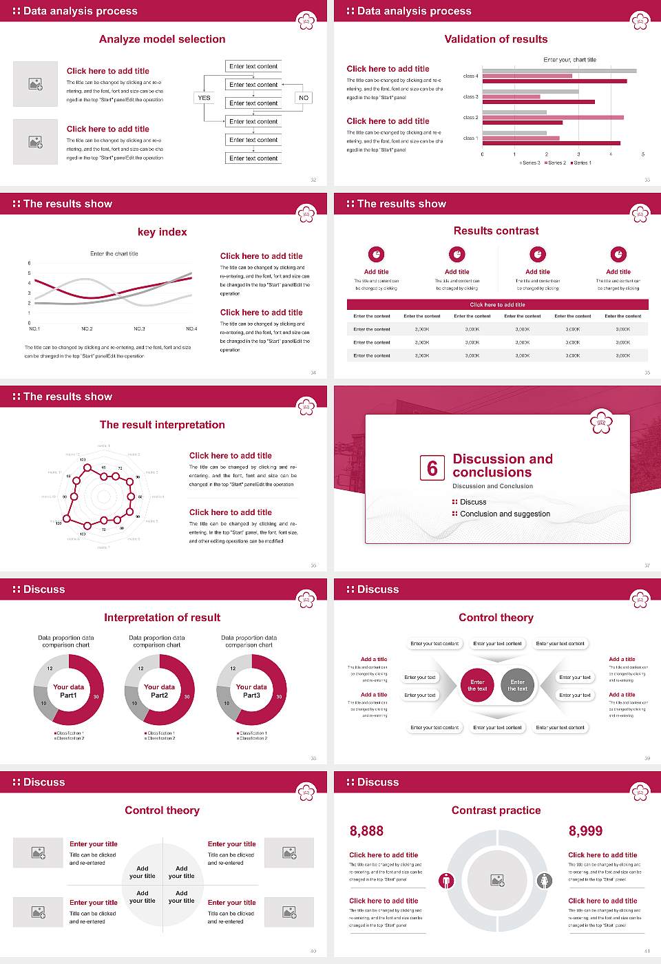 Shiraume Gakuen University Graduation Thesis Defense PPT Template16:9 ratio PPT effect preview image5