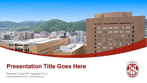 Sapporo Medical University Course/Courseware Creation PPT Template