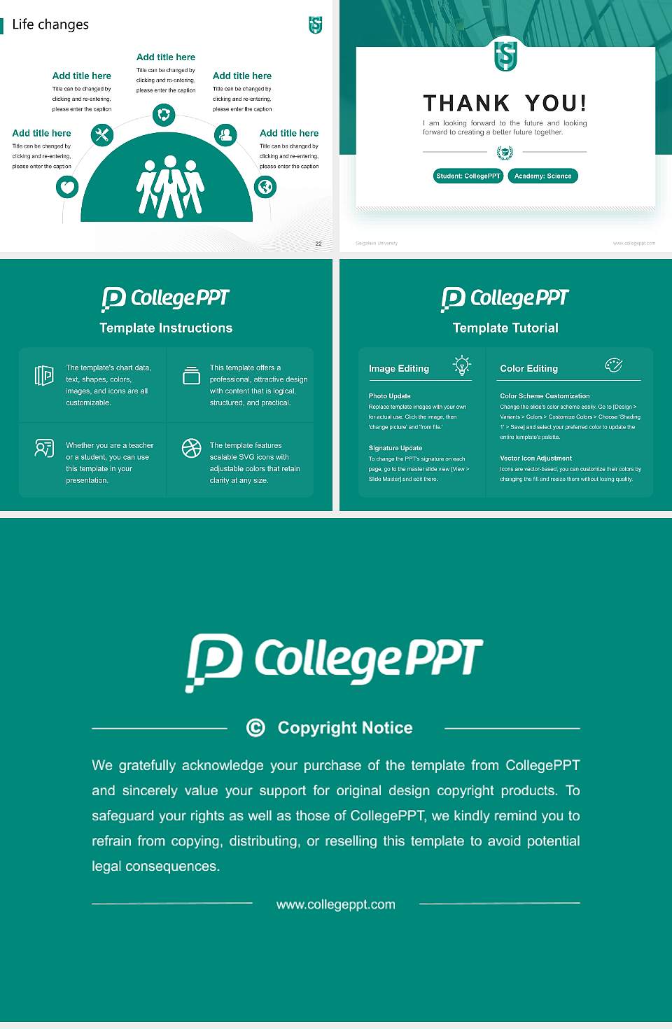 Seigakuin University National Scholarship Defense PPT Template4:3 ratio PPT effect preview image4