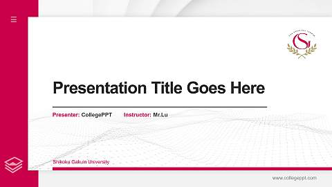 Shikoku Gakuin University Thesis Proposal/Graduation Defense PPT Template