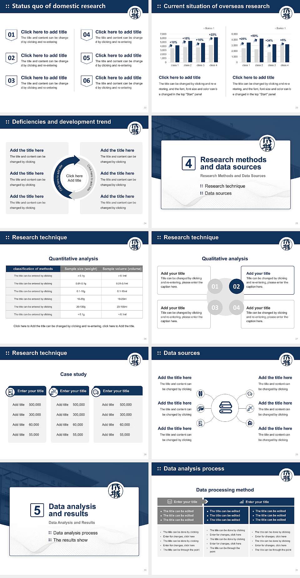 Seijo University Graduation Thesis Defense PPT Template4:3 ratio PPT effect preview image4