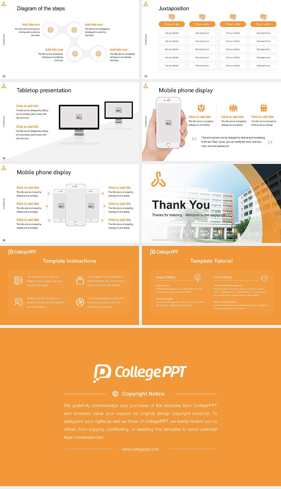 Setsunan University Competition/Entrepreneurship Contest PPT Template16:9 ratio PPT effect preview image9
