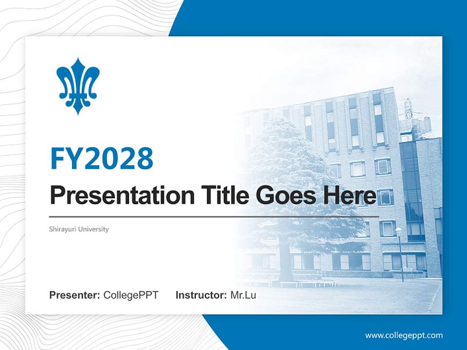 Shirayuri University Academic Presentation/Research Findings Report PPT Template4:3 ratio PPT effect preview image5