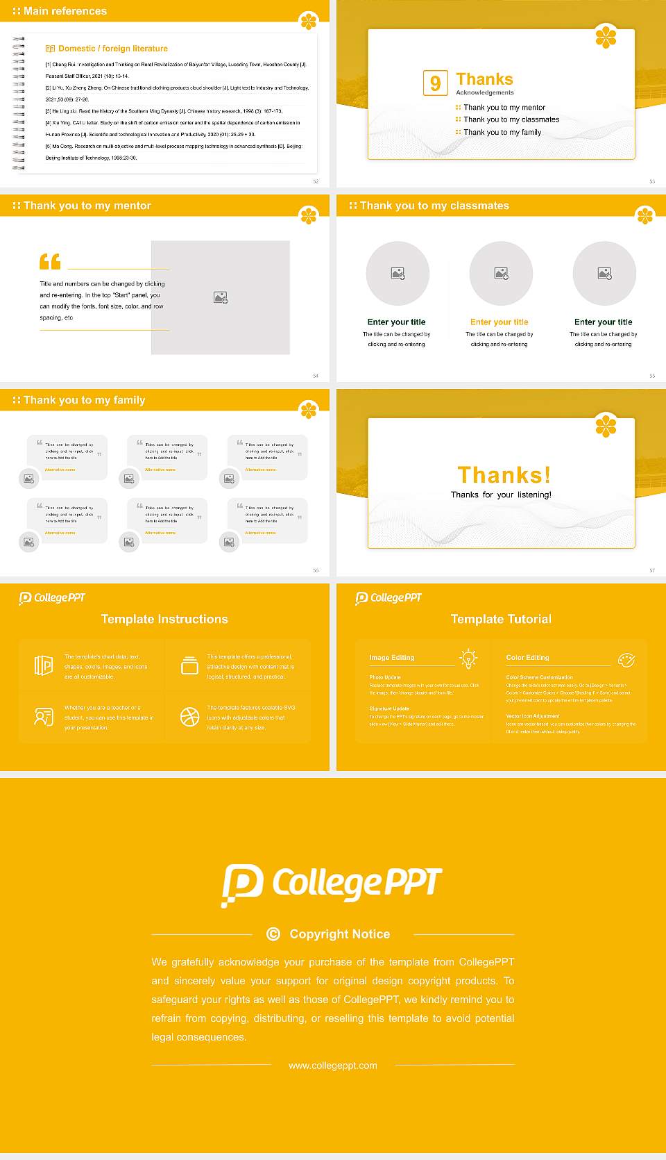 Sapporo City University Graduation Thesis Defense PPT Template16:9 ratio PPT effect preview image7