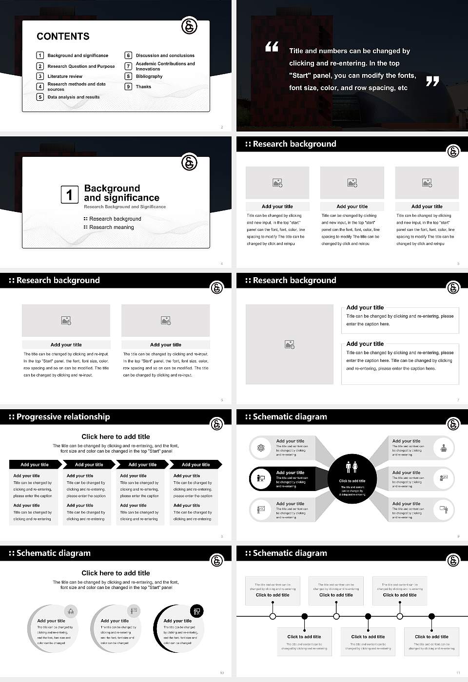 Senzoku Gakuen College of Music Graduation Thesis Defense PPT Template16:9 ratio PPT effect preview image2
