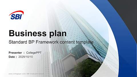 SBI Graduate School Competition/Entrepreneurship Contest PPT Template