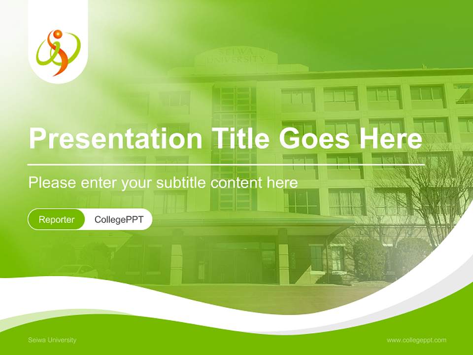 Seiwa University Lecture Sharing and Networking Event PPT Template4:3 ratio PPT effect preview image4