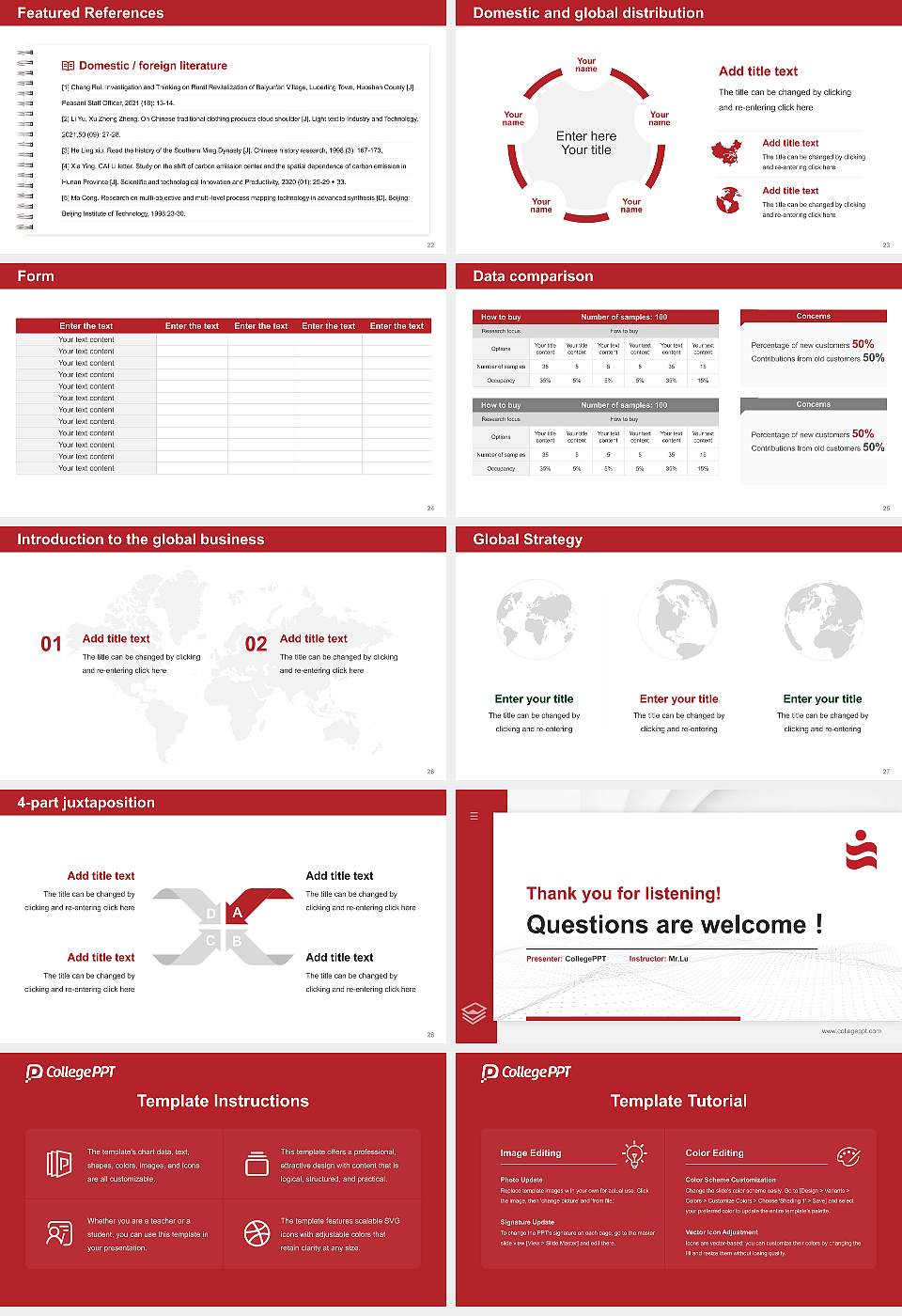 Sapporo University of Health Sciences Thesis Proposal/Graduation Defense PPT Template16:9 ratio PPT effect preview image4