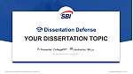 SBI Graduate School Disputation Powerpoint Vorlage
