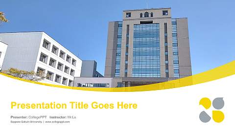 Sapporo Gakuin University Course/Courseware Creation PPT Template