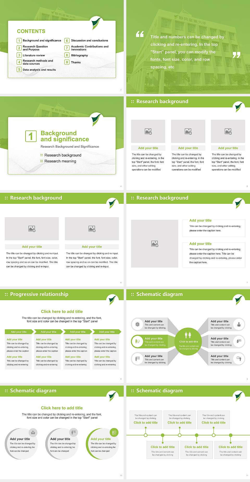 Shizuoka Sangyo University Fujieda Campus Graduation Thesis Defense PPT Template4:3 ratio PPT effect preview image2