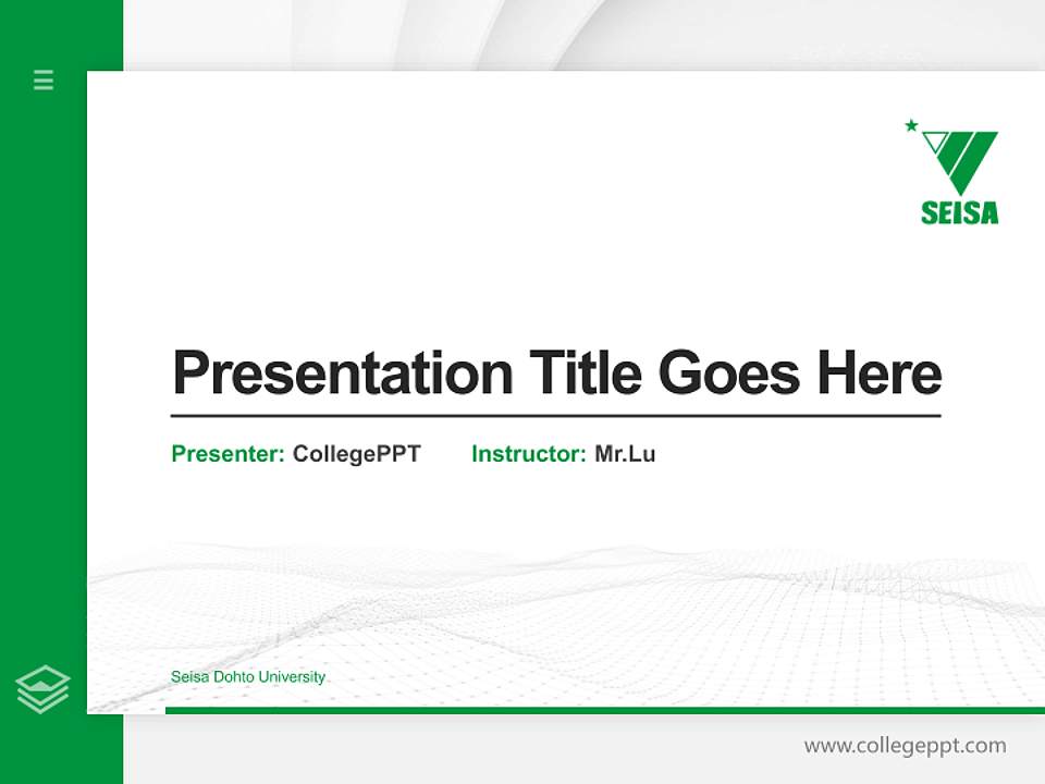 Seisa Dohto University Thesis Proposal/Graduation Defense PPT Template4:3 ratio PPT effect preview image5