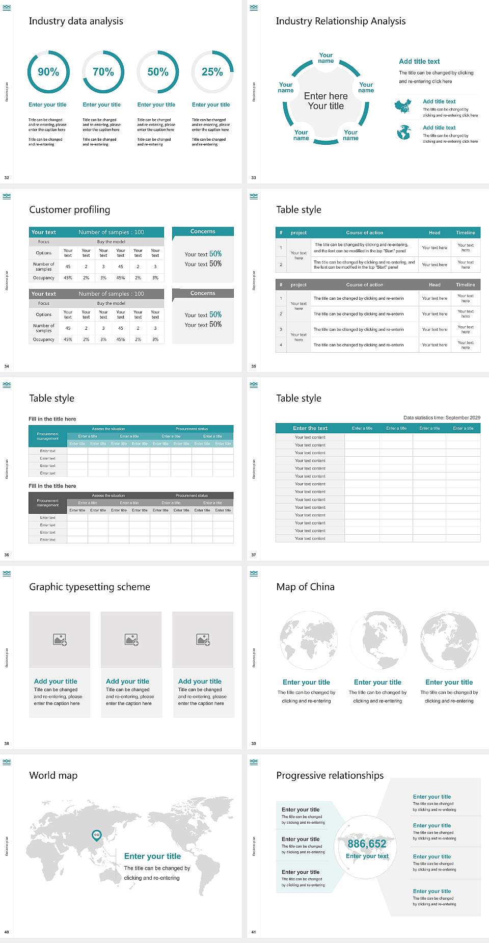 Shigakkan University Competition/Entrepreneurship Contest PPT Template4:3 ratio PPT effect preview image5