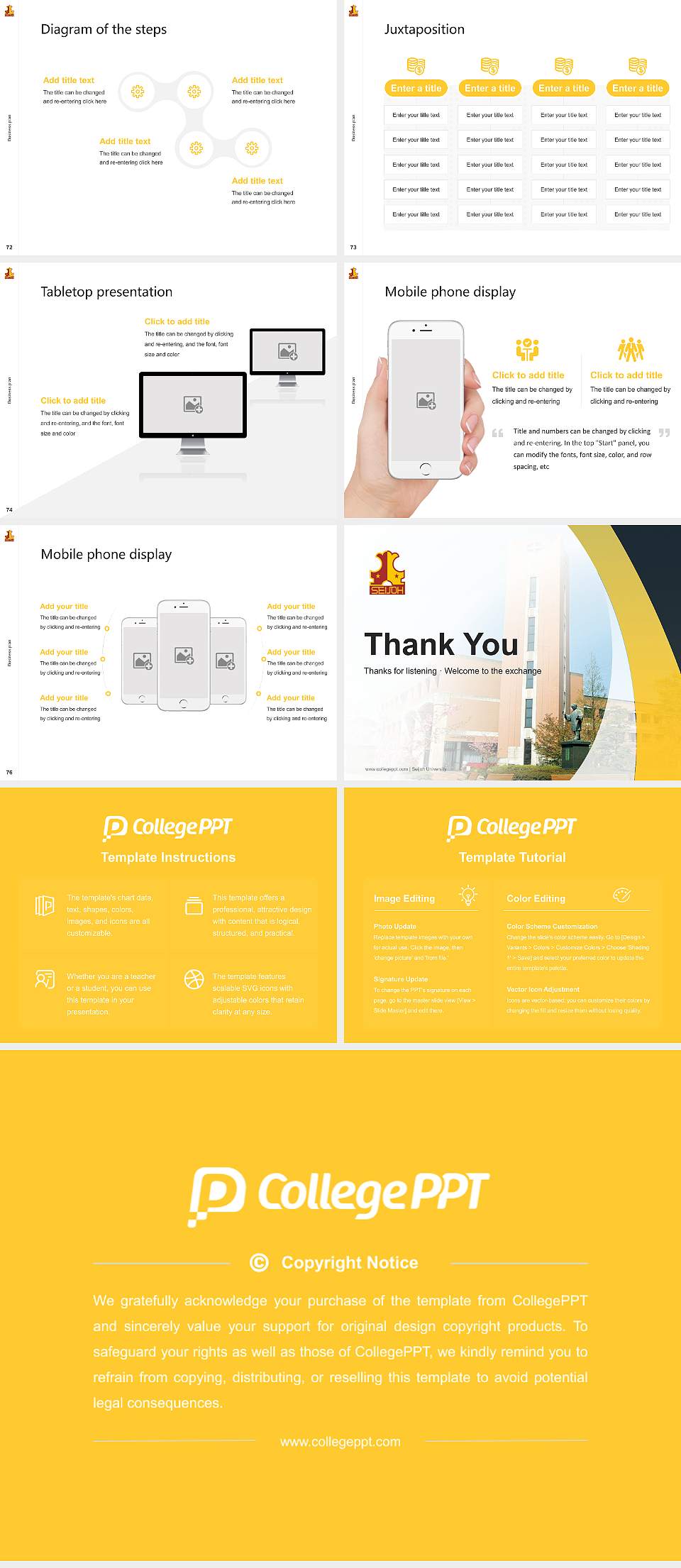 Seijoh University Competition/Entrepreneurship Contest PPT Template4:3 ratio PPT effect preview image9
