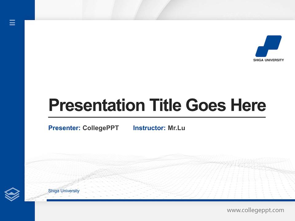 Shiga University Thesis Proposal/Graduation Defense PPT Template4:3 ratio PPT effect preview image5
