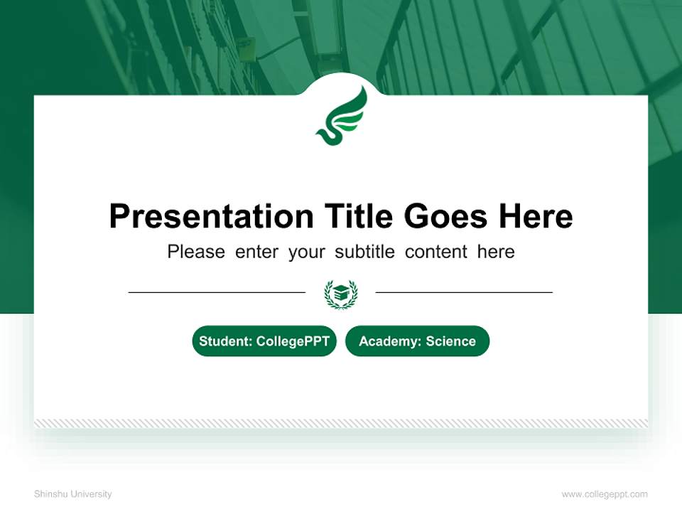 Shinshu University National Scholarship Defense PPT Template4:3 ratio PPT effect preview image4
